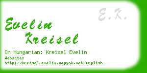 evelin kreisel business card
